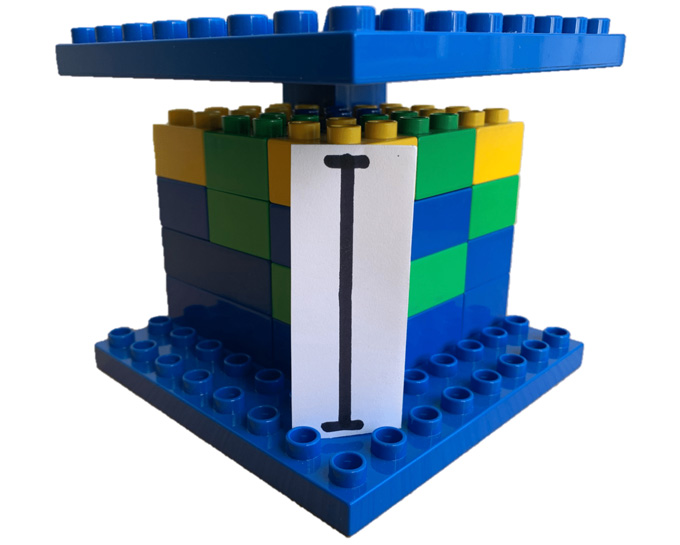 A lego structure.