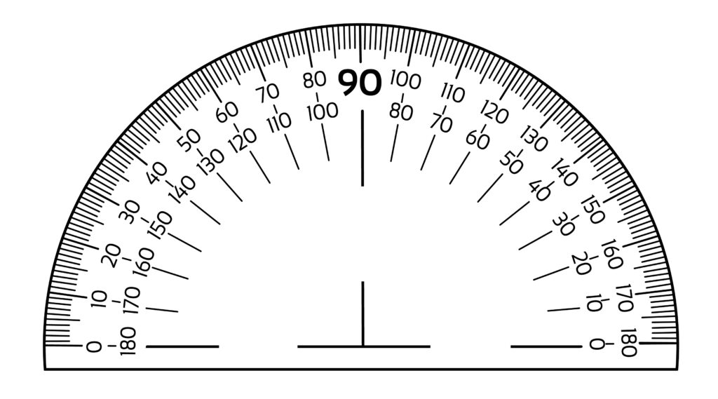 A protractor