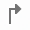 A black L shaped arrow representing left tab.