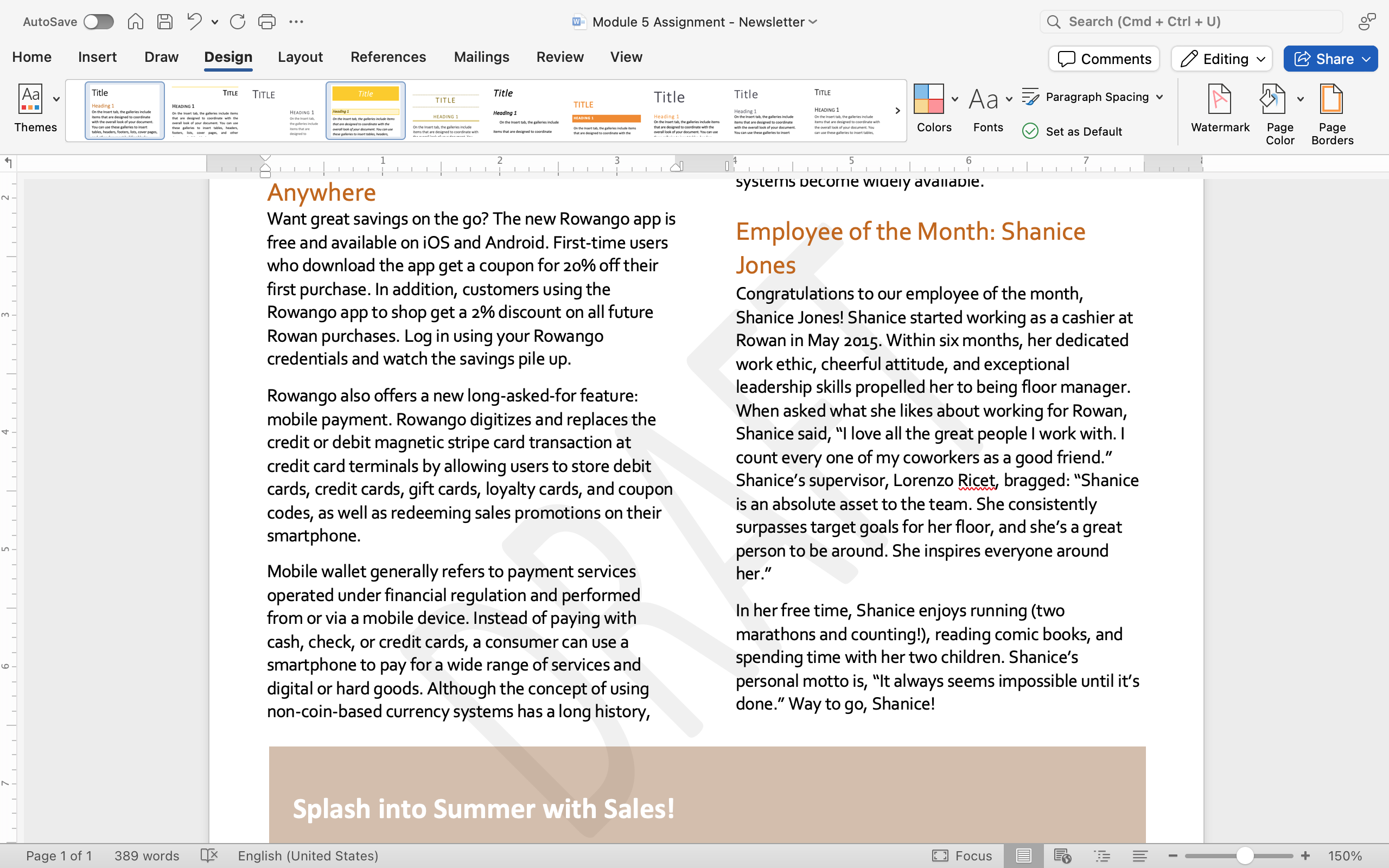 A Microsoft Word document with two columns of text. The document has a watermark.